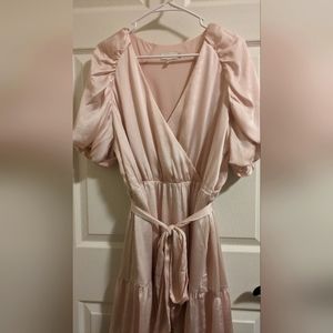 NWOT Ted Baker Light Pink Silk Mini Dress